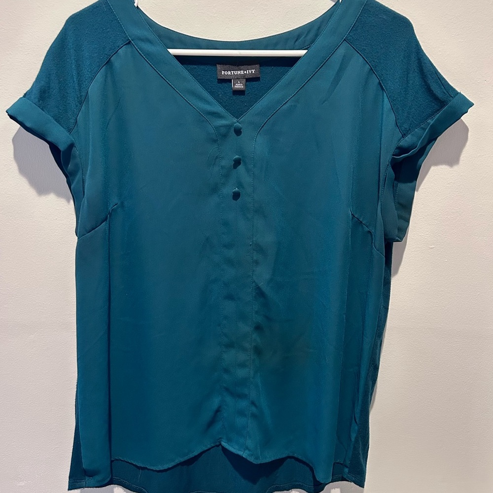 Fortune and Ivy Large Mixed material top